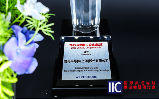 普冉半導(dǎo)體斬獲IIC 2025年度技術(shù)突破獎(jiǎng)！用芯定義未來(圖1)